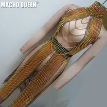 Голографический летний музыкальный фестивальный рейв Спайк outfits снаряжение одежда Drag queen костюмы певица сценический танец