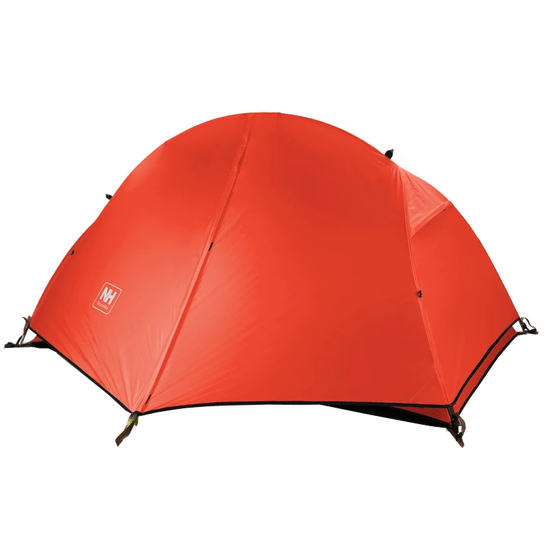 NatureHike 1 человек Сверхлегкий Палатка Открытый 3 сезона Водонепроницаемый палатка с юбкой NH18A095-D - Цвет: red