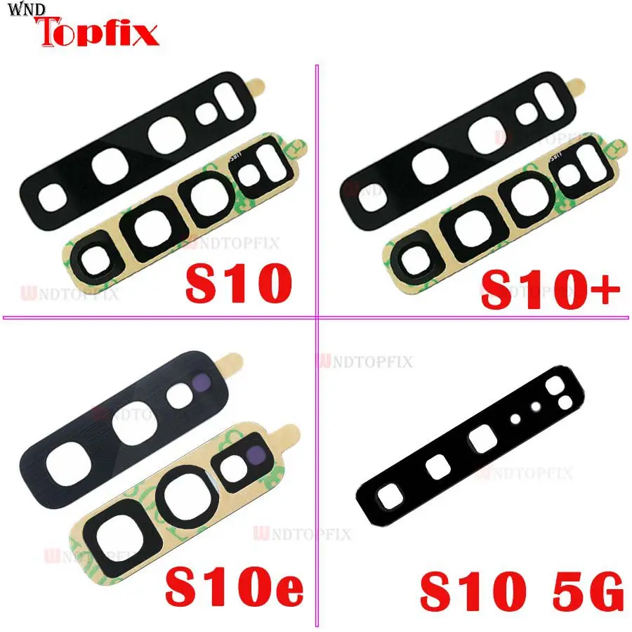 

2Pcs Rear Back Camera Glass Lens Replacement For Samsung Galaxy S10 plus S9 Plus S8 Plus S7 edge Note 9 8 Camera Glass+Sticker