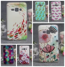 Abstract Flower Painting Soft Silicone Capa Case For Samsung Galaxy J1(6) J120 J120F J1 2016 SM-J120F Cartoon Fundas Phone Cases