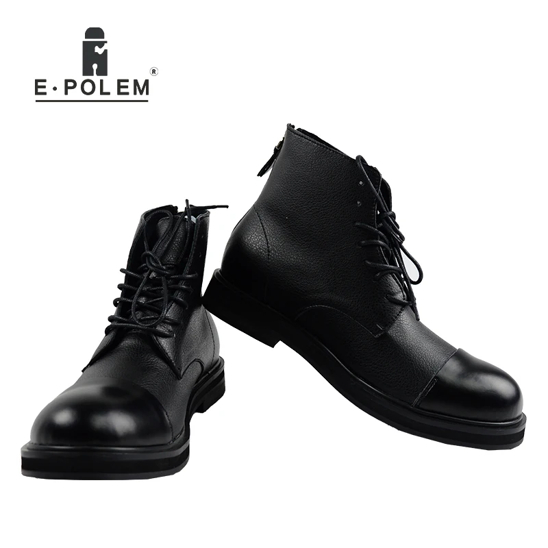 Ankle Homens Casuais Até Nova Couro New Chegada 2017 De England Boots Inverno Outono Sapatos Rendas Dos Botas xH0wgqgOt
