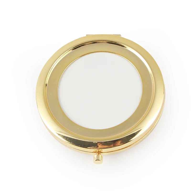 Золотое свадебное компактное зеркало с Эпоксидной Наклейкой 58 мм