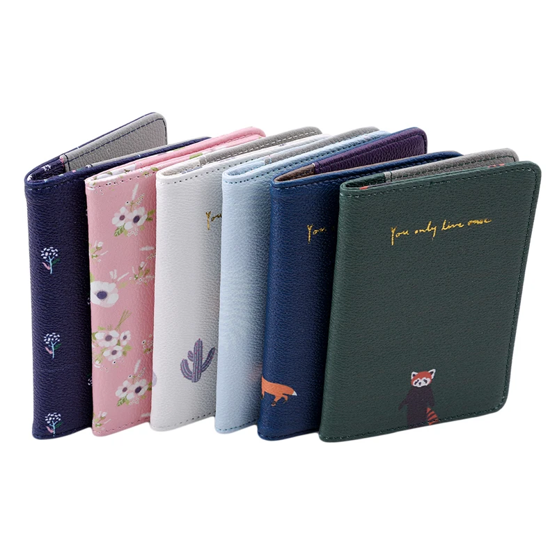 

Fashion Cartoon Cute 2018 New Women Passport Cover Bags Multifunction Women Credit Card Holder Wallet Tickets Kit Case