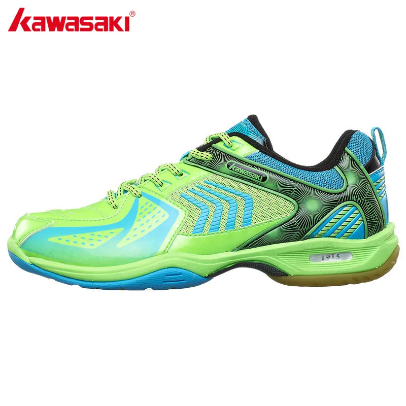 KAWASAKI K-139 Badminton Sneakers for Men Women Badminton Shoes PU Leather and Breathable Mesh Sports Shoe