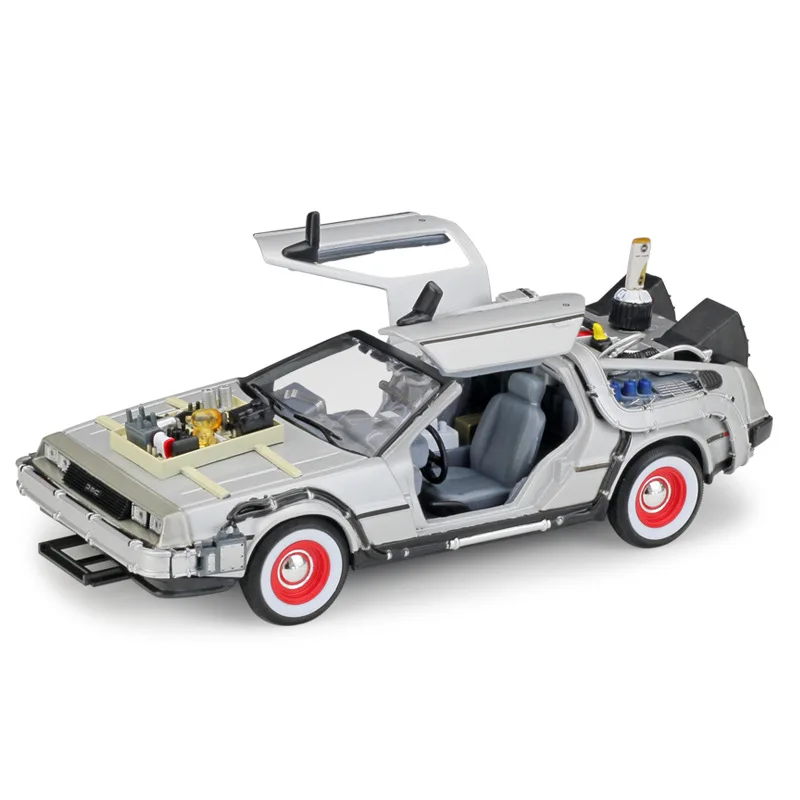 WELLY 1:24 Delorean Time Machine Назад в будущее Литой Сплав модель автомобиля игрушечный