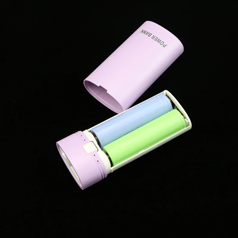 

Small and beautiful DIY Mobile Power Bank Case 5600mAh 18650 Battery Charger For cellphones pad tablet
