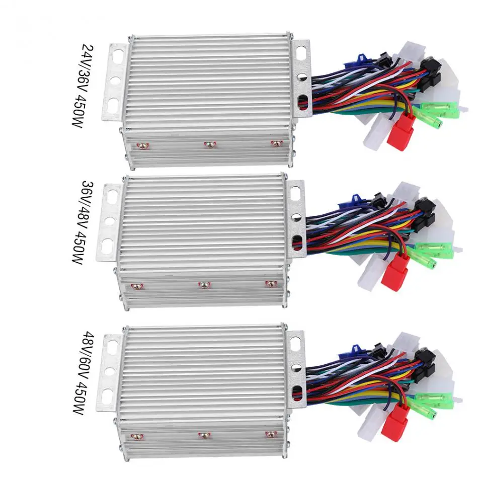 24 В/36 В/48 В/60 в 450 Вт бесщеточный контроллер, аксессуары для электрического велосипеда, запчасти для электрического велосипеда, скутера, электровелосипеда