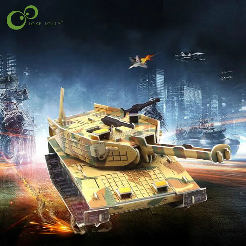 

Tank 3D Puzzle Paper Handmade Puzzle Baby Toy Gift DIY Educational Toy LYQ