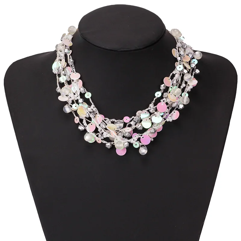 Buy New Bohemian Multilayer Pearl Shiny Sequin