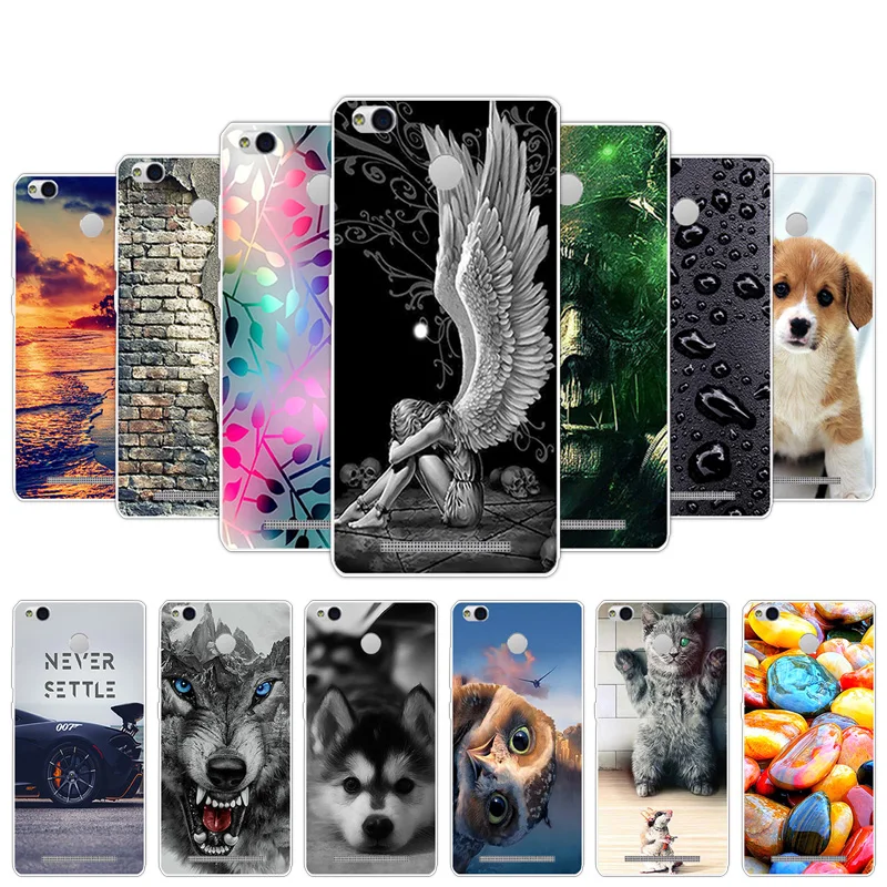 

5" for Xiaomi Redmi 3 Pro Phone Cases Ultrathin Clear DIY Painted Shell for Redmi 3Prime Soft Silicone Full Protector TPU Cover