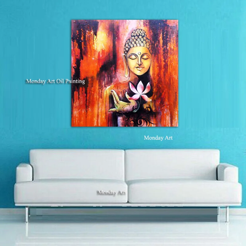 DONGMEI-OILPAINTING-hand-painted-oil-painting-High-grade-original-figure-of-Buddha-painting-pictures-DM18041511 (1)