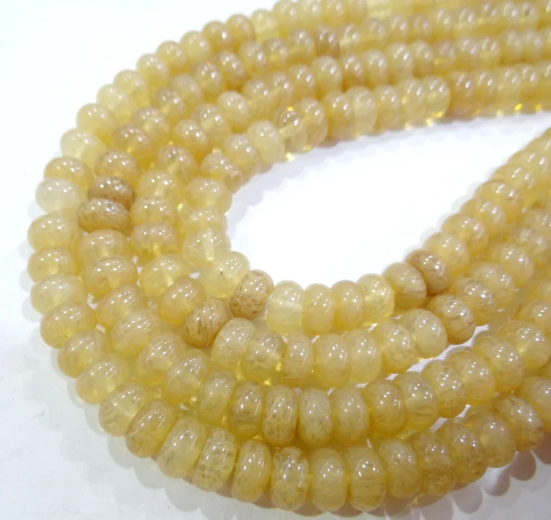 46-48pcsstr,8x15mm Natural Citrine Quartz Faceted Rondelle Spacer Beads,Cut Yellow Crystal Nugget Beads Pendant Necklaces Charms Jewelry