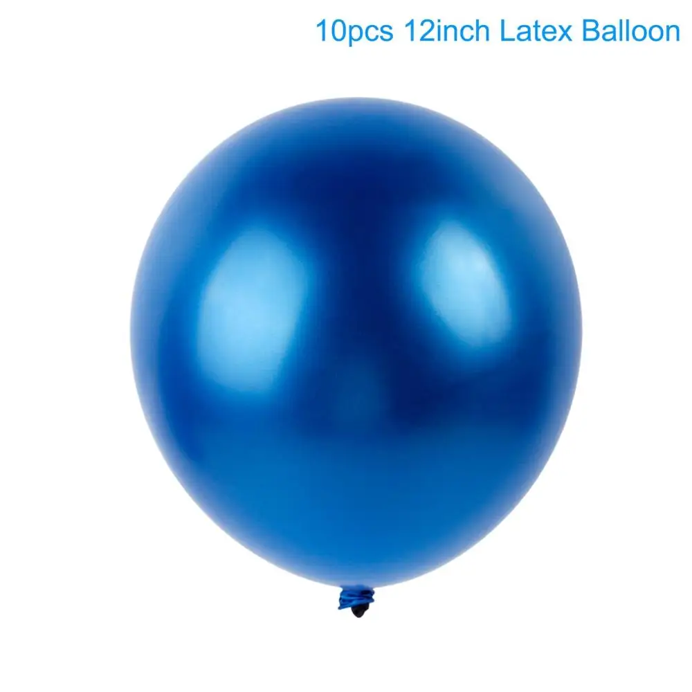 QIFU 10 шт. 12 дюймов металлические воздушные шары вечерние круглые металлические шары украшения для свадьбы, дня рождения - Цвет: blue