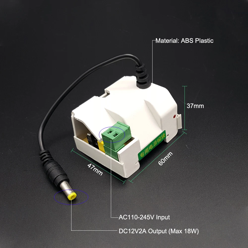 DC12V2A 24 Вт мини Размеры Мощность модуль посвящен Мощность адаптер переменного тока 95 V-245 V переменного тока в постоянный 12V2A для CCTV кронштейн все в одном Питание