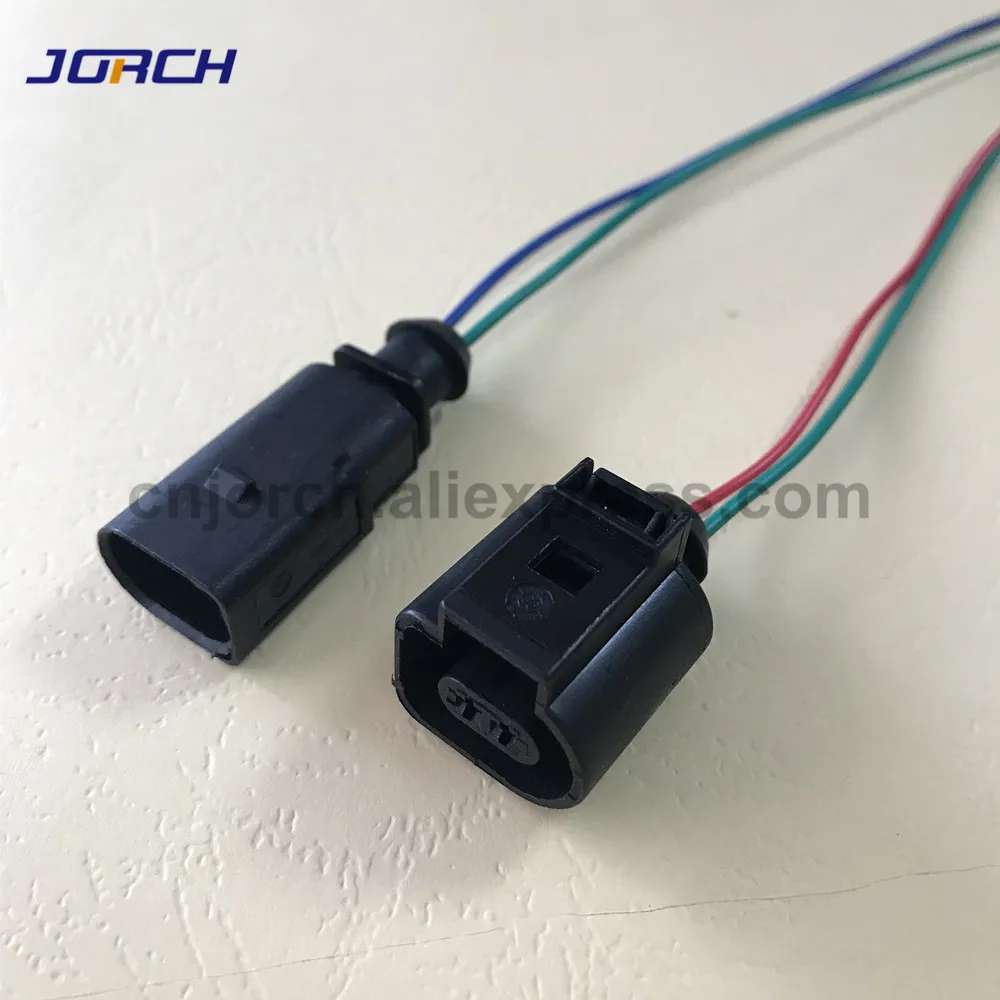 2 комплекта 2Pin автомобильный монтажный жгут Подходит для Audi VW 6rd820535 разъем 1J0973702 1J0973802 с кабелем 20 см