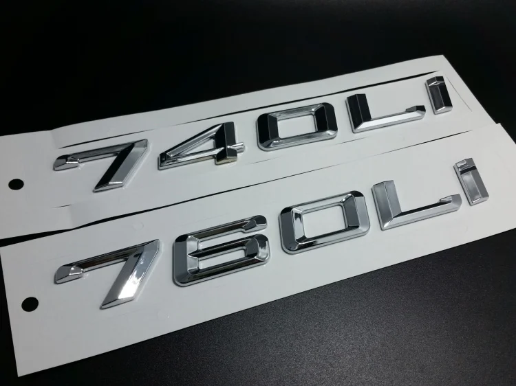 Chrome730Li 740Li 750Li 760Li номер багажника задняя буква эмблема наклейка стикер для BMW 7