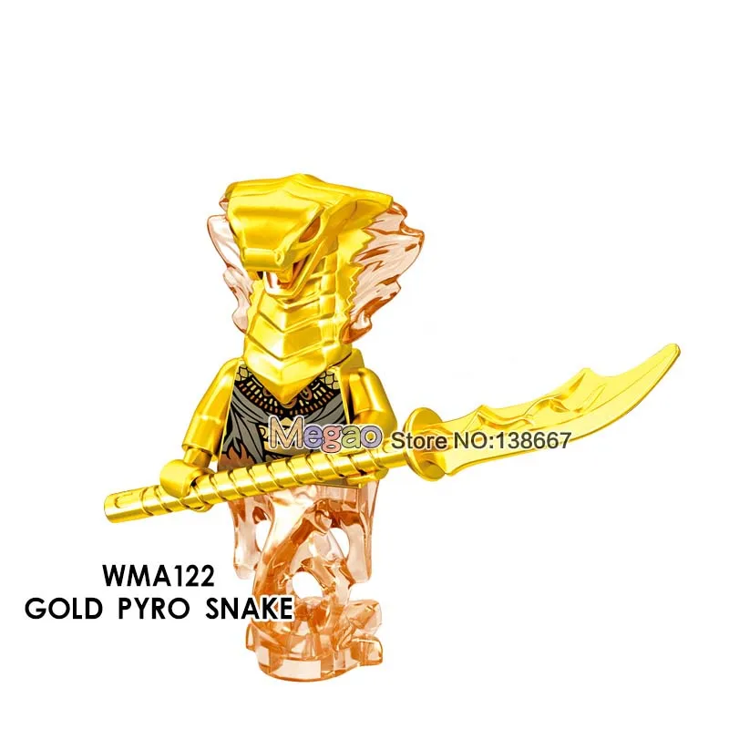 Single Llyod Nya Echo Zane ZX Golden Ninja Kai Cole Yang Akita Pythor Snake Warrior Ninja Building Blocks Model Kids Toys - Цвет: Оранжевый