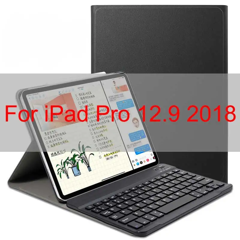 WOWCASE клавиатура для iPad Pro 11 чехол Магнетическое умное Беспроводной Bluetooth клавиатура для iPad 11/12. 9/9. 7 дюймов чехол s Беспроводной клавиатура - Цвет: 2018 12.9 inch black