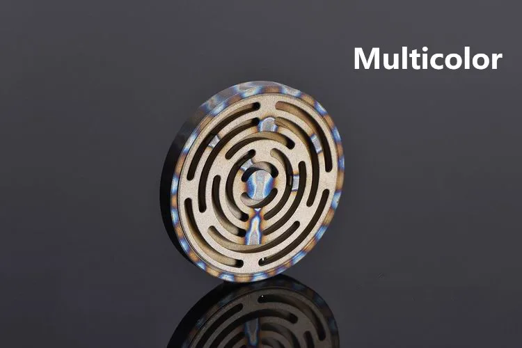 Apaziguador do Esforço 2 em 1 Titanium Liga Giroscópio Labirinto Adulto Toy Combinação Edc Dedo 17 Ferram. atividade ar livre
