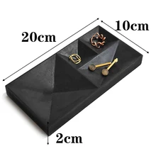  Geometric concrete tray silicone mold cement jewelry display plate mold home decoration gypsum display mold 