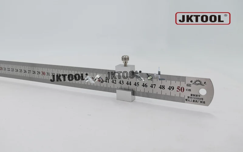 

Ruler Stop with 500mm Stiainless Steel Ruler Anodized Aluminum Ruler Stop Fence Rule Stoper Fence