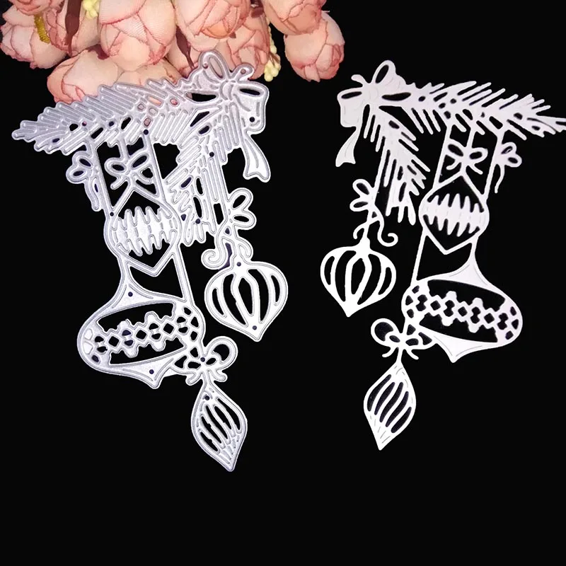

1PC DIY Christmas Baubles Die Cuts Metal Cutting Dies Scrapbooking Photo Album Cards Making Embossing Folder