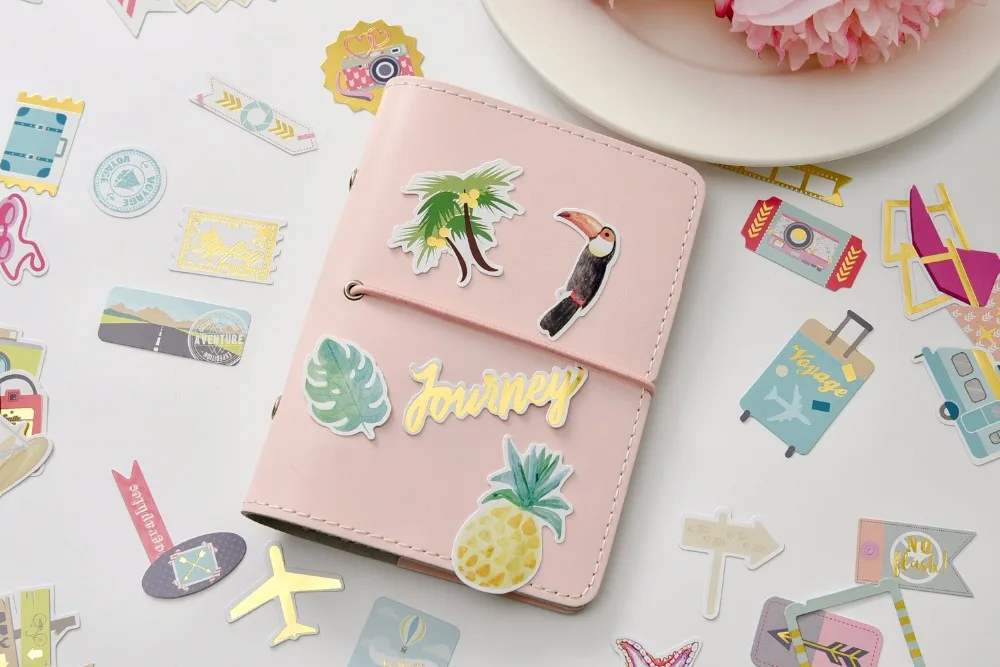 KSCRAFT 65pc Travel Cardstock Die Cuts for Scrapbooking Happy Planner/Card Making/Journaling Project