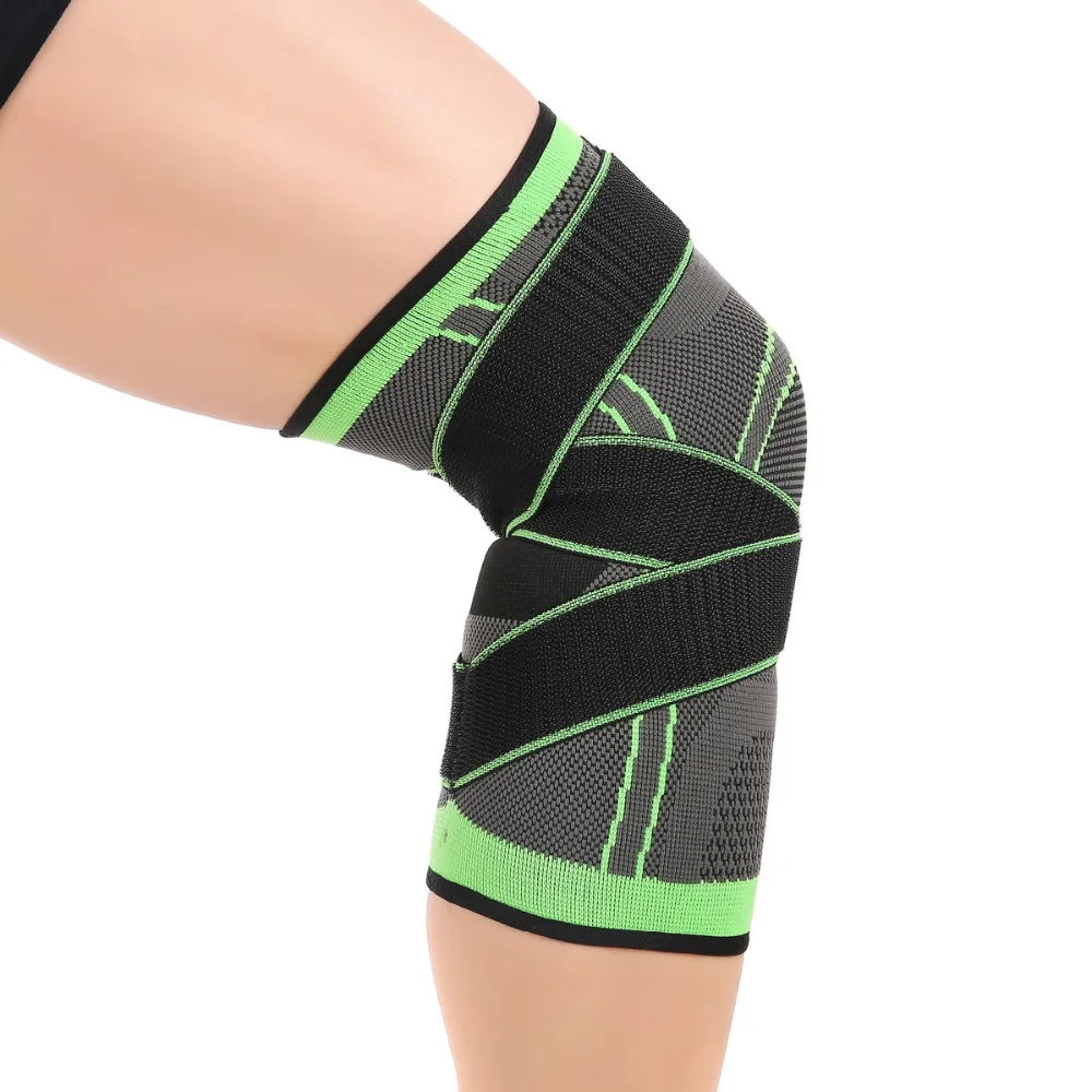 

Hot Fitness Running Cycling Knee Support Braces Elastic Nylon Sport Compression Breathable Bandage Pads Sleeve for Basketball