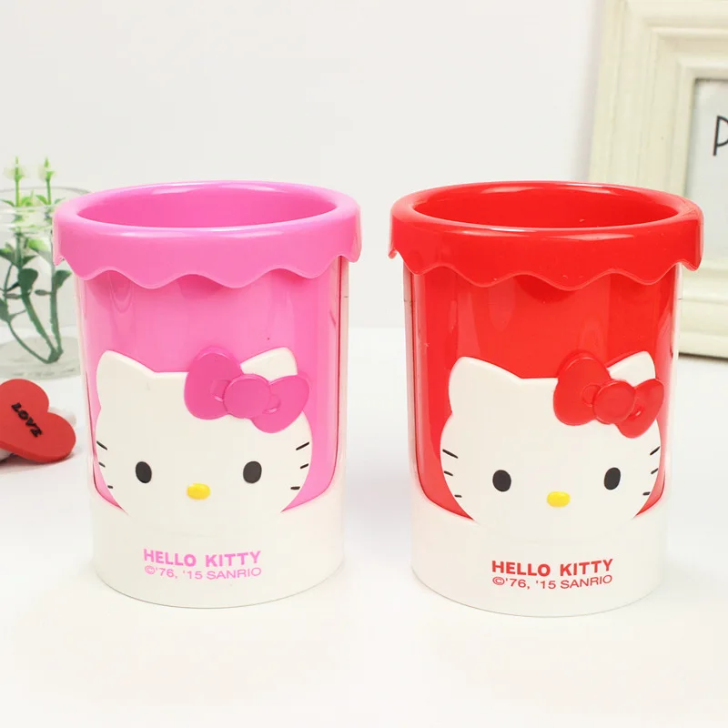

New Hello Kitty Pencil Holder Box School XW-9407
