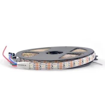 

5m WS2813 Addressable (Dual-signal wires,Better than WS2812B strip) 60LEDs/m DC5V RGB led pixel strip 60pixels/M Black White