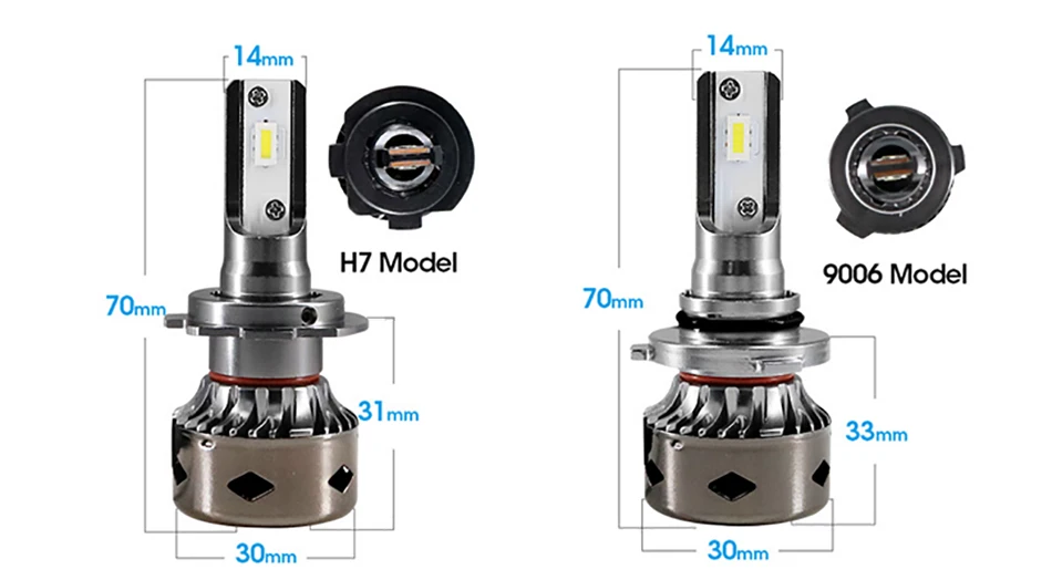 A8 H7 LED H4 H1 H11 9005 9006 LED (1)