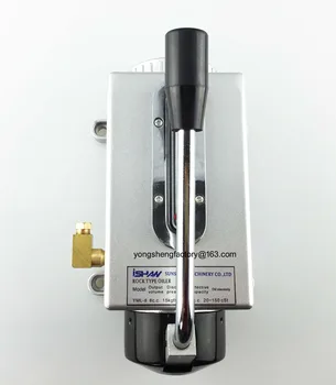 

Manual lubrication oil pump hand operated lubricator lubricating unit 6mm 450cc ISHAN YML-8 for centralized lubrication system