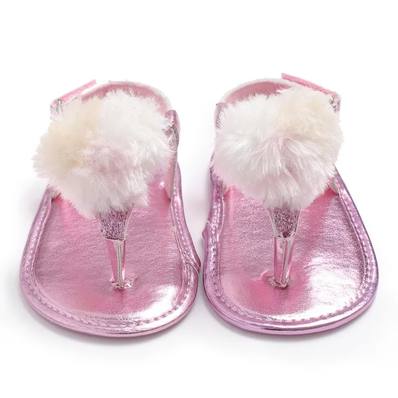 Летние однотонные сандалии для маленьких девочек; модные повседневные сандалии из искусственной кожи на мягкой подошве