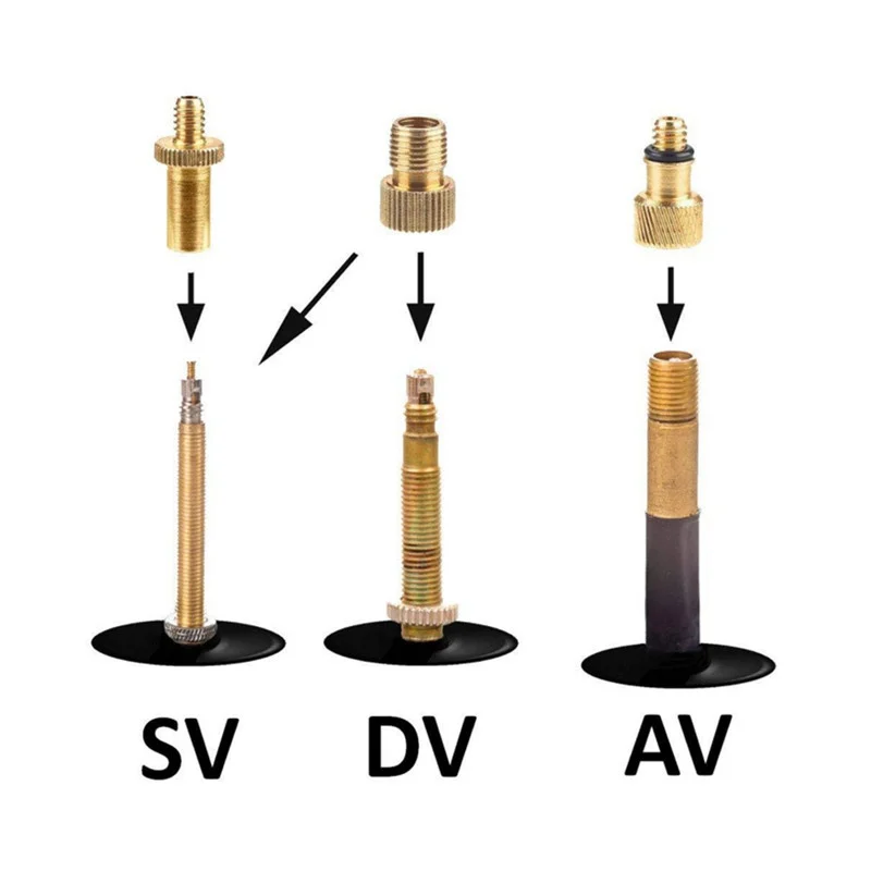 

Bicycle Presta Schrader Valve Adapters Mountain Road Bike Valve Adaptor Presta Valve Extension Pump Tools