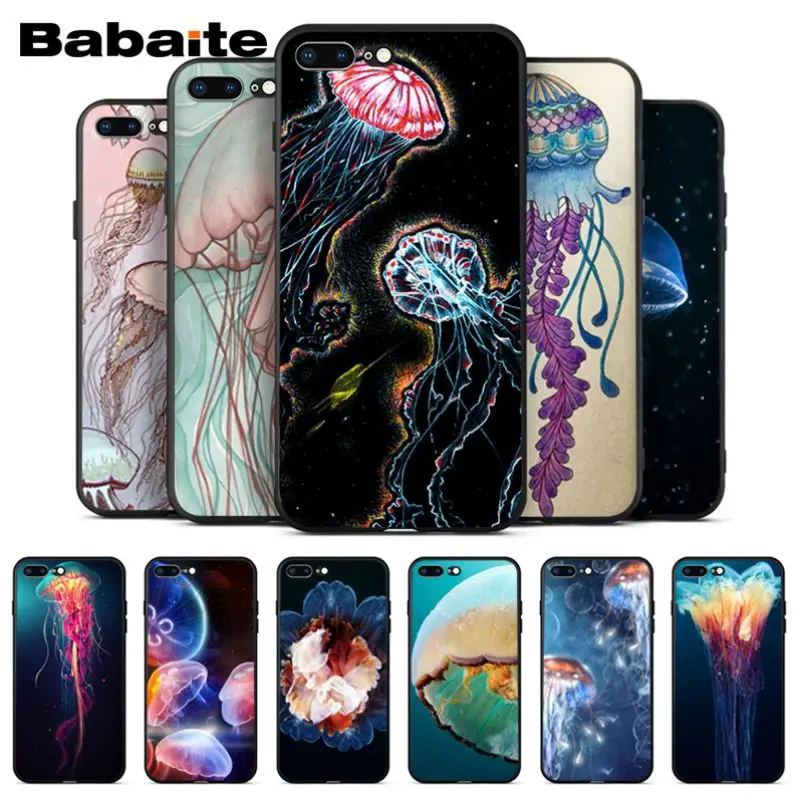 Babaite Медузы Телефон задняя крышка ТПУ чехол для iPhone X XS MAX 6 6S 7 7plus 8 8Plus 5 5S