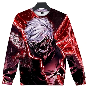 

tokyo ghoul hot unisex long-sleeved casual T-shirt clothing cos autumn and winter parent-child role-playing paired couples