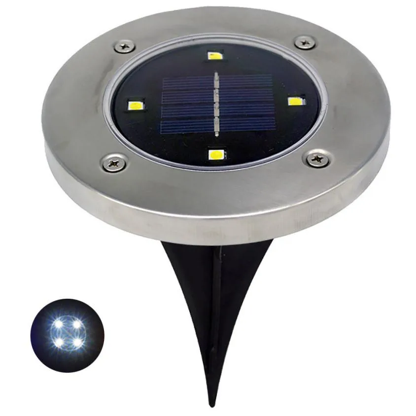 

1PCS Solar 4 LED Outdoor Path Light Spot Lamp Yard Garden Lawn Landscape Waterproof MUQGEW Purchasing wholesale CSV