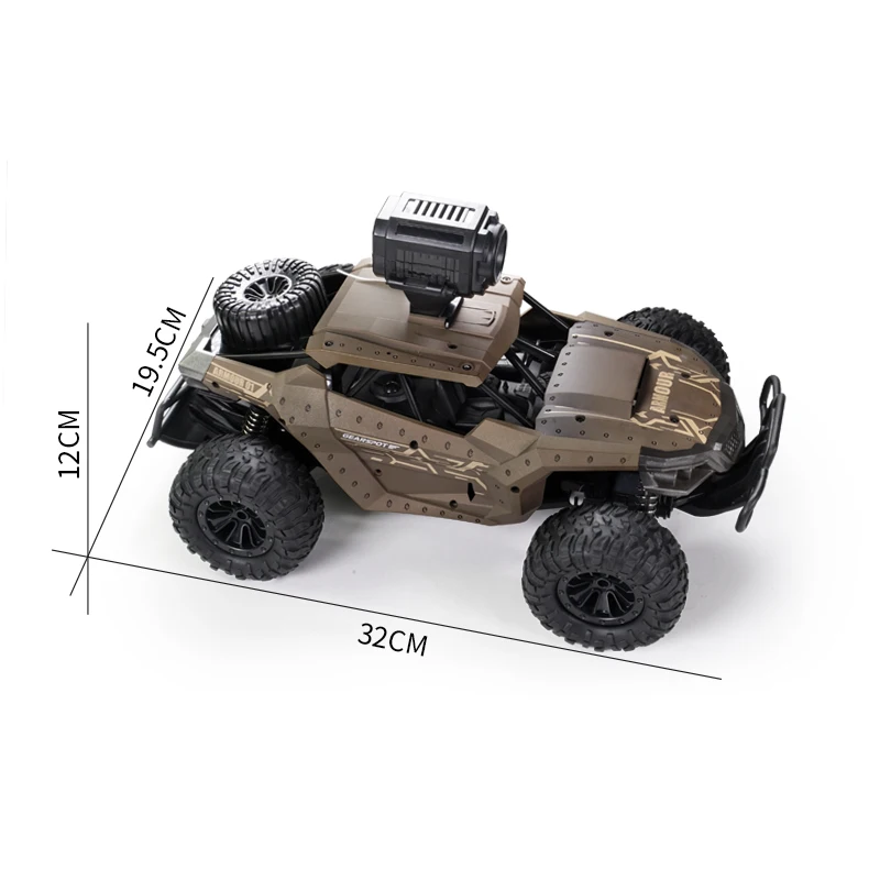  High-Speed remote control off-road vehicle HD camera military card rc climbing car Big Foot Boy Toy