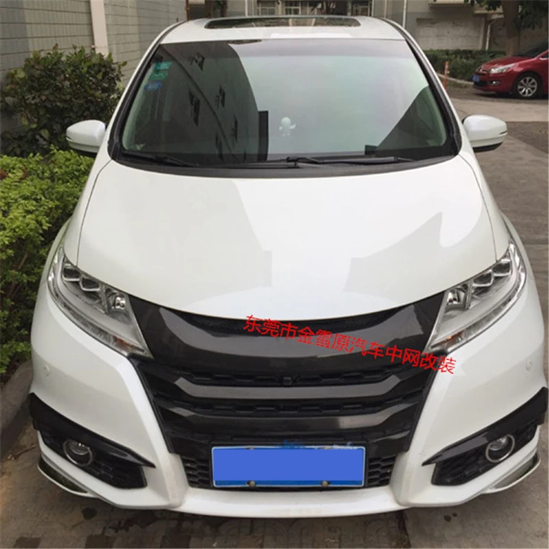 Использовать для Honda Odyssey Гонки Грили год углерода волокно Refitt спереди центр гонки решетка крышка интимные аксессуары