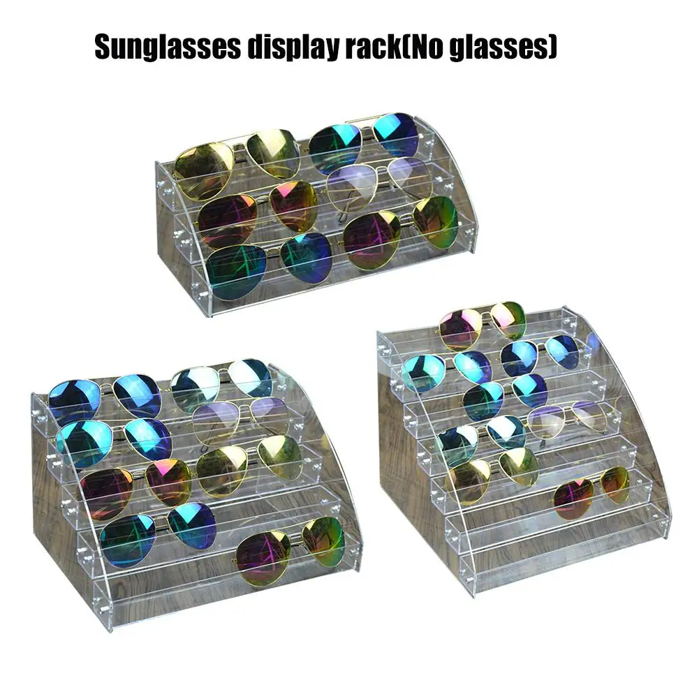 

Glasses Organizer Storage Acrylic Stand For Cosmetic Jewelry Organizer Glasses Desktop Clear Eyeglasses Display Holder Organizer