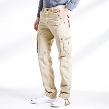 Модные мужские брюки, зимние хлопковые камуфляжные военные брюки, мужские прямые армейские повседневные тактические комбинезоны, повседневные мужские брюки