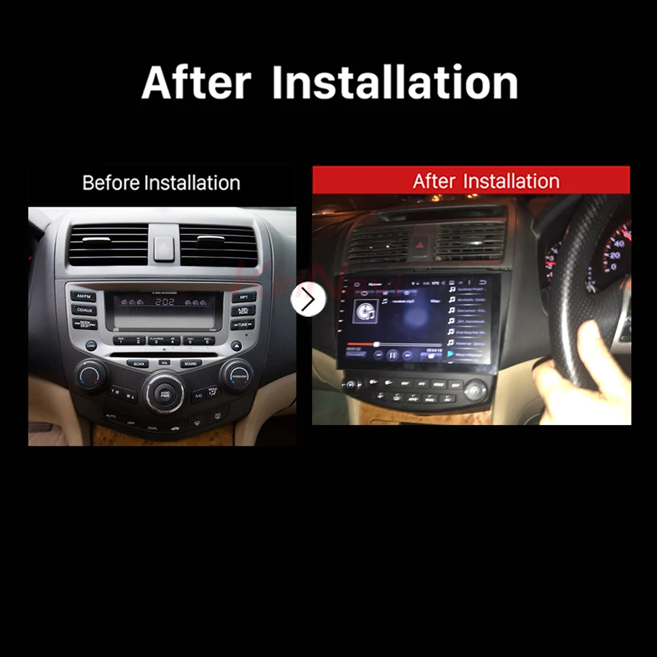 Best KiriNavi Octa Core Android 7.1 Car DVD Player For Honda Accord GPS Navigation Android Multimedia System Audio Stereo Wifi RDS BT 1