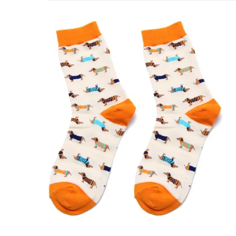 

Dachshund Socks sausage design men and women couple cotton socks