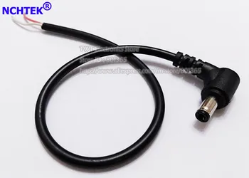 

NCHTEK DC Power Plug Right Angle 5.5x2.5mm Socket 90 Degree With Cord / Cable/Free shipping/100PCS