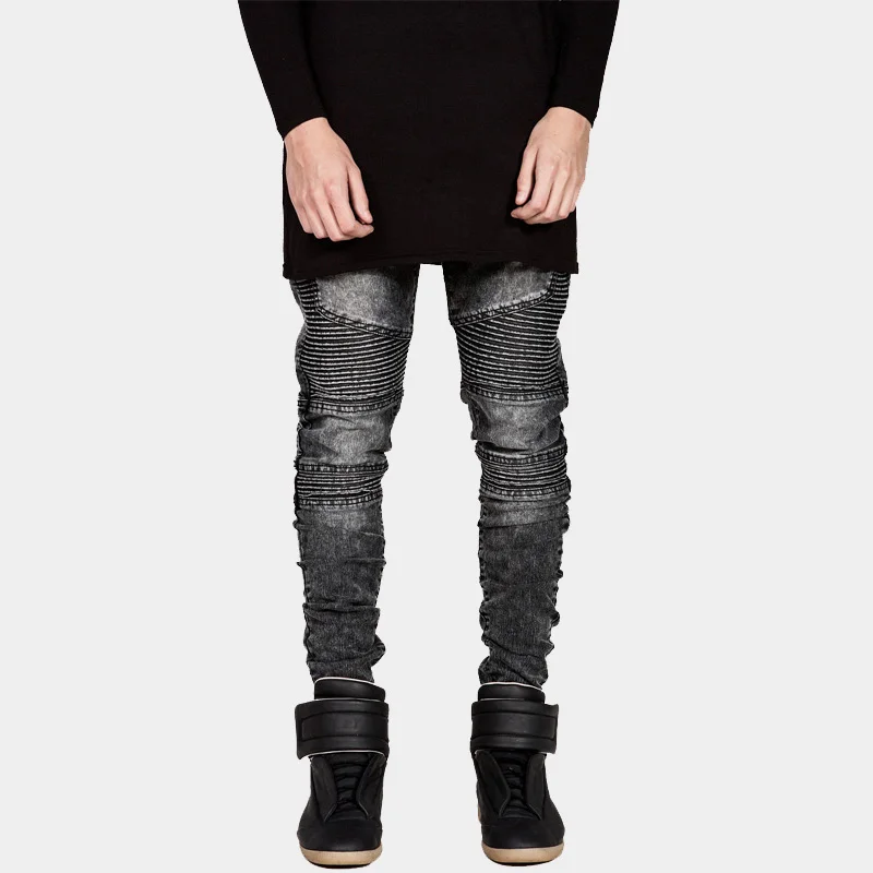 

HOT Fashion Mens Skinny Denim Represent Biker Jeans Joggers Runway Distressed Elastic Jeans Washed Jeans