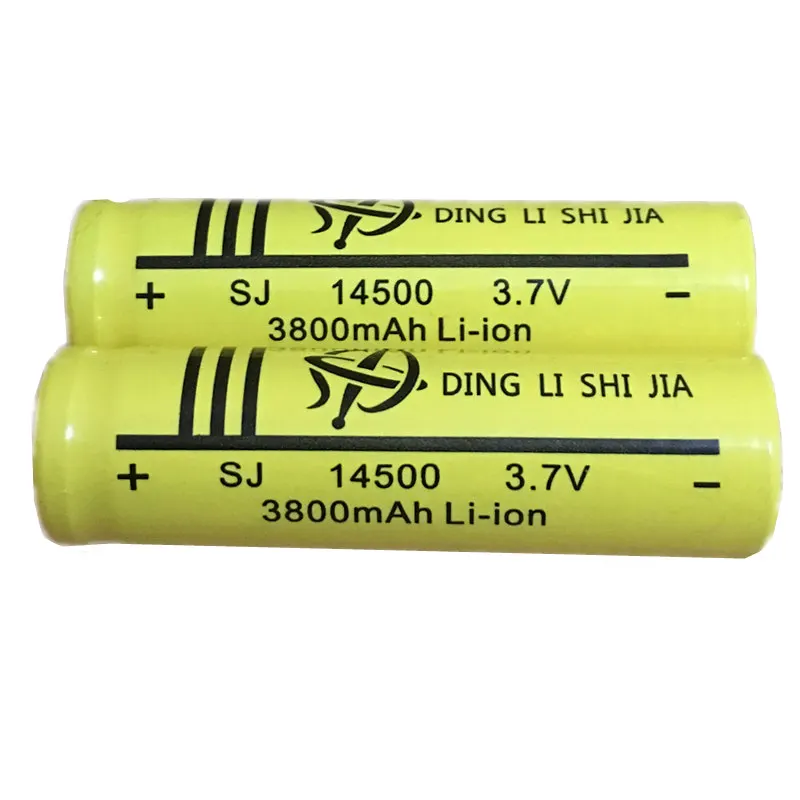 DING Ли Ши Цзя Новый 4 шт 14500 AA Перезаряжаемые Батарея 3 7 V LI Ion высокой емкости