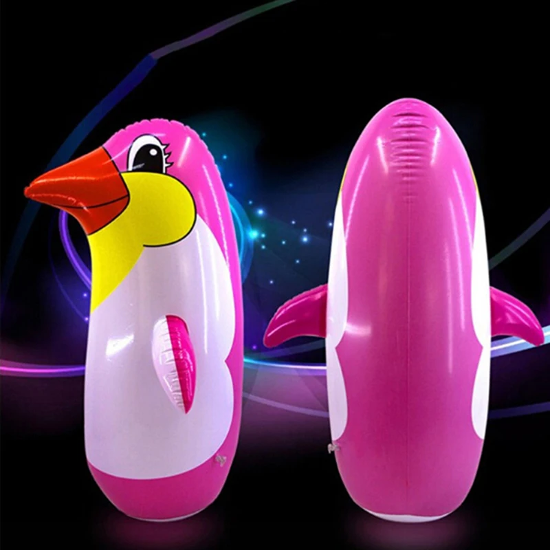 Надувные игрушечные Пингвины 45, 36, 22 см, мягкие пластиковые стаканы для игр в помещении