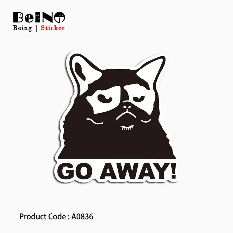 Go Way Cat Sleep Pet наклейка животное письмо водонепроницаемый чемодан ноутбук гитара
