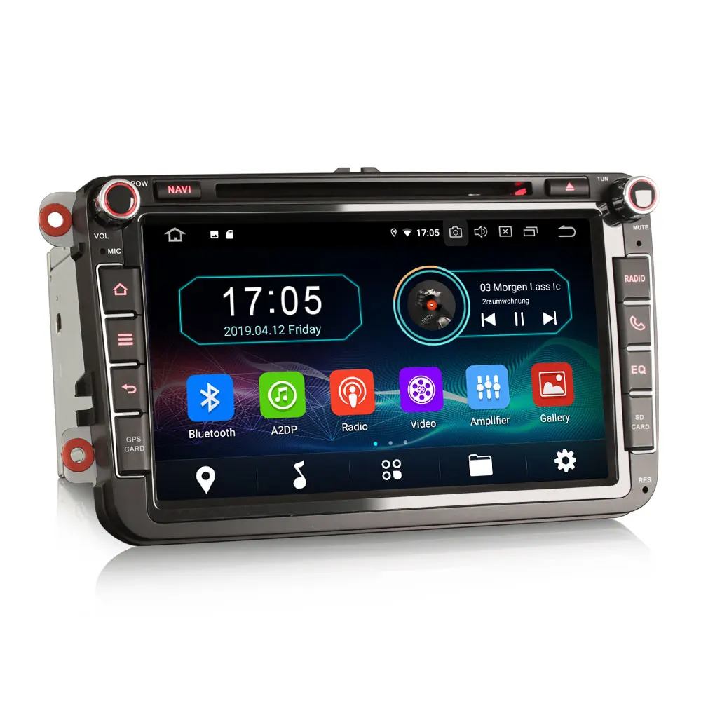 Excellent 8" Android 9.0 OS Car DVD Multimedia GPS Radio for Volkswagen Passat 2005-2014 Sagitar 2005-2015 Amarok 2010-2015 EOS 2006-2015 2