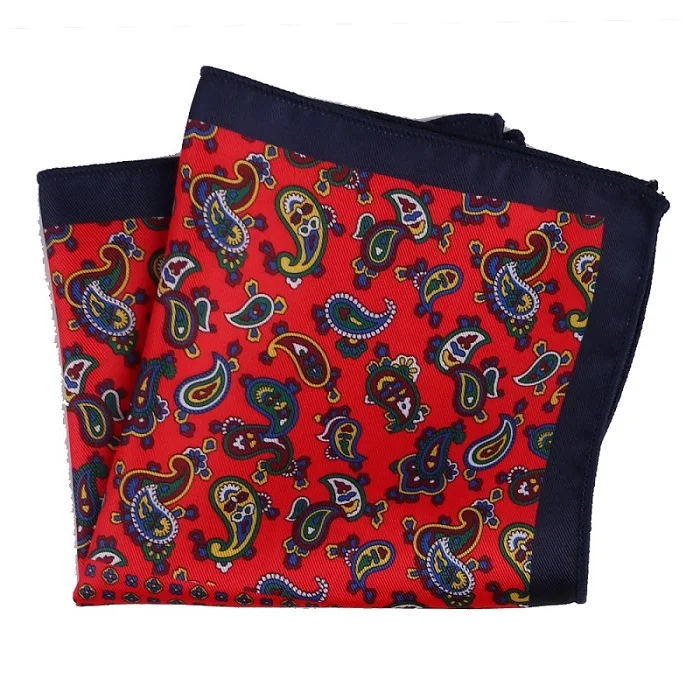 MPK-141pocket square Портной Смит стиль Hankies Яркие Красочные Пейсли карманные квадратные винтажные Платки Шарфы мужские карманные модные аксессуары - Цвет: MPK-141pocket square